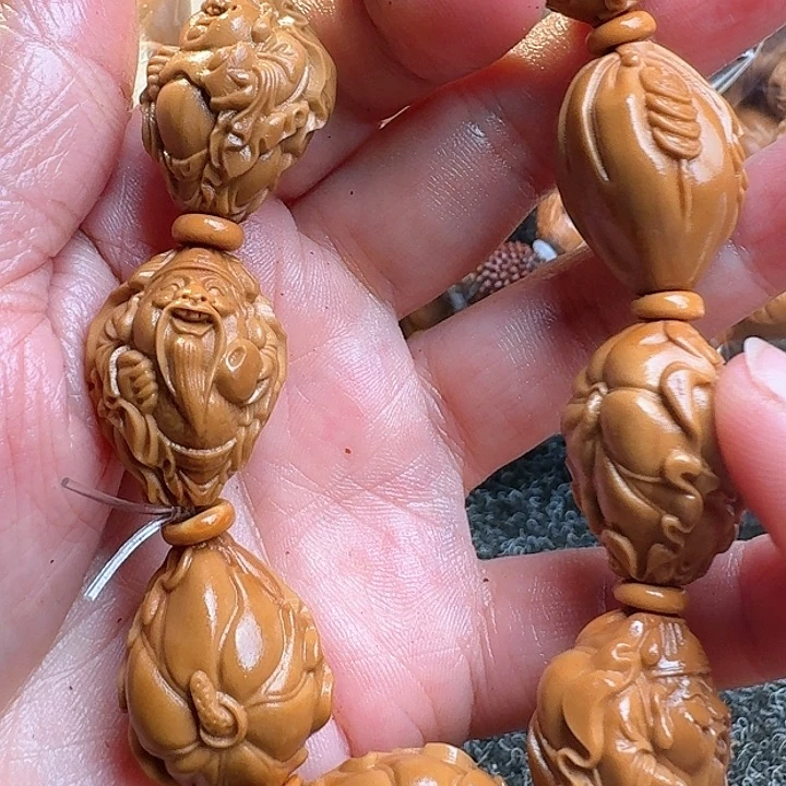 橄榄核吊坠橄榄荷叶财迷