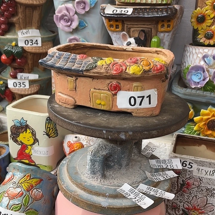 粗陶材质多肉花盆