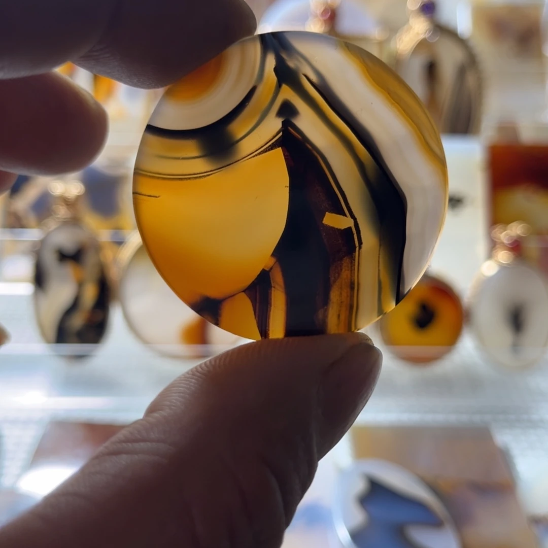 玛瑙/玉髓未镶嵌吊坠(不含链)