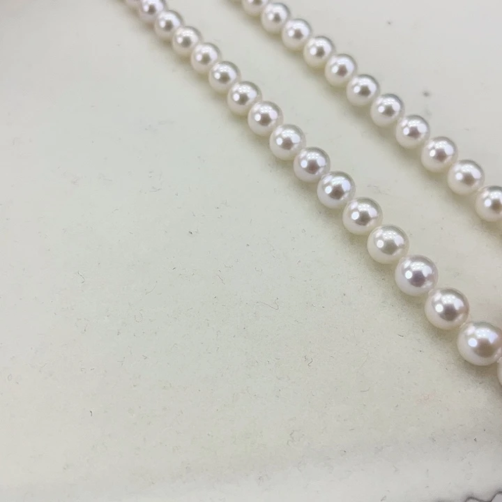淡水珍珠颈饰银S925镶嵌卡7-8极光炫彩高品