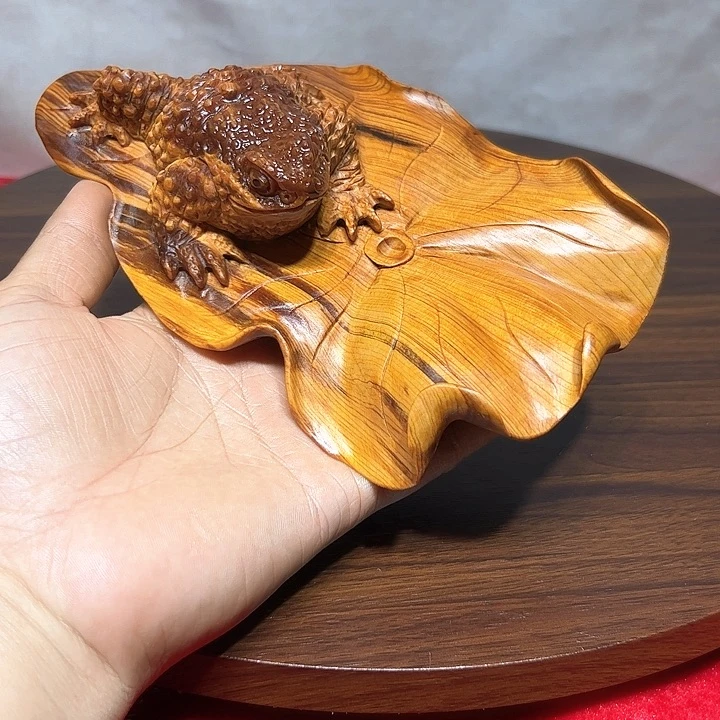 柏木山***音崖柏手工雕刻呱呱