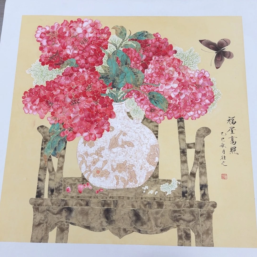 国画国画作品山水花鸟