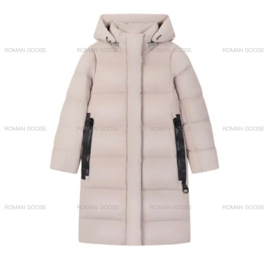 25全新配色~渠道好货！柜上1w+男女同款连帽长款羽绒服[SS]