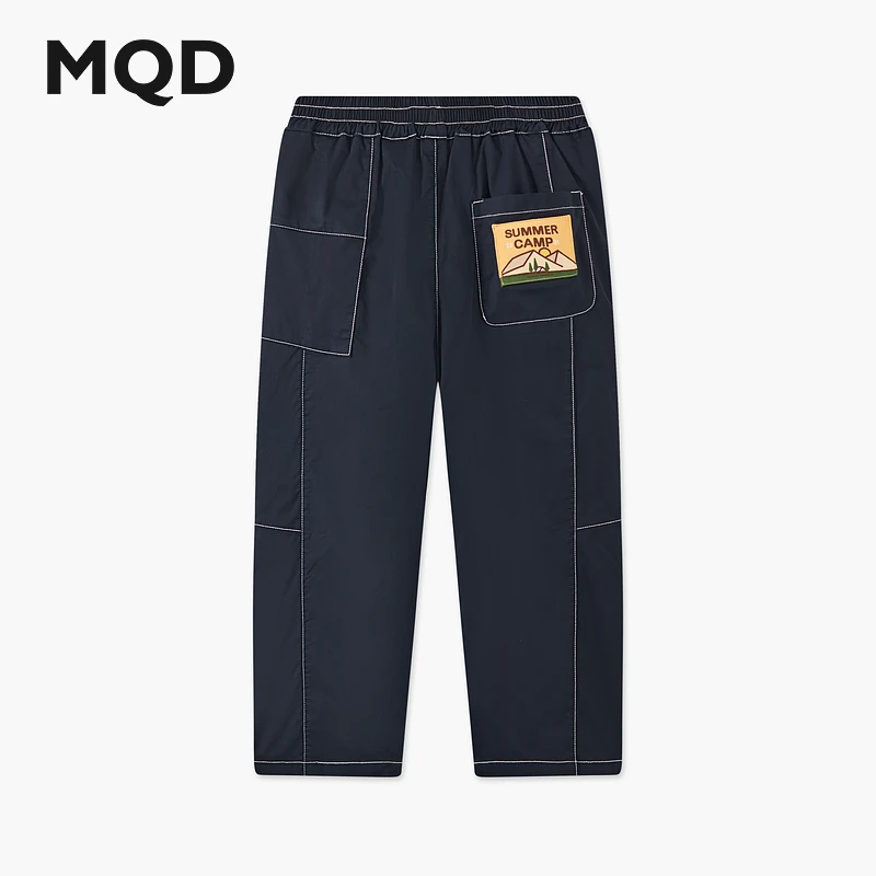 MQD童装25夏季新品户外工装卡通潮酷露营穿搭休闲长裤9652W1504