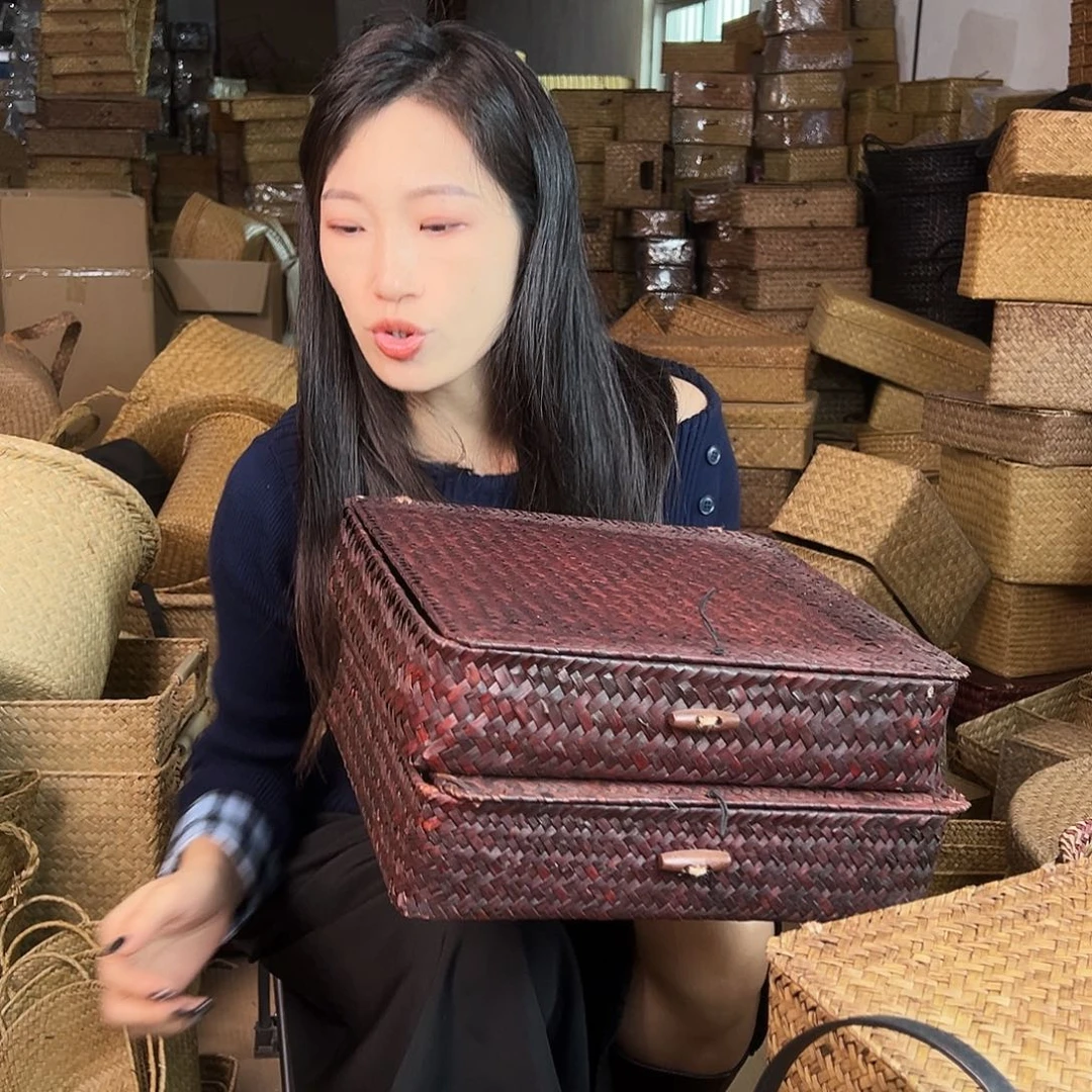 草编包/草编收纳盒微瑕疵