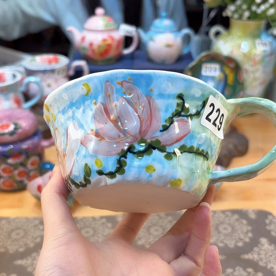 景德镇手绘高温釉下彩陶瓷茶具
