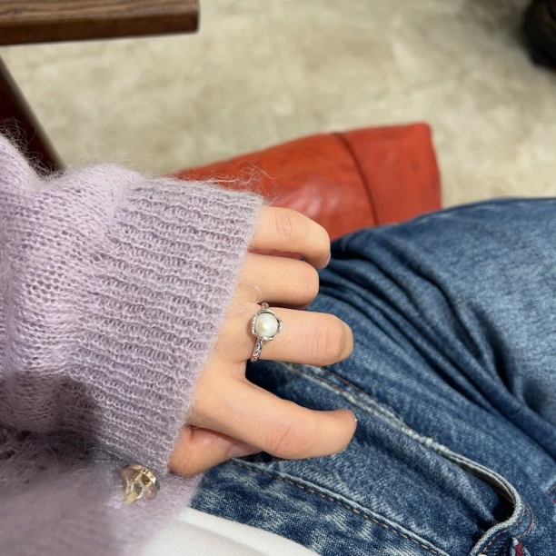 925银戒指 925银戒指 花苞 小众百搭活口可以调节大小戒指
