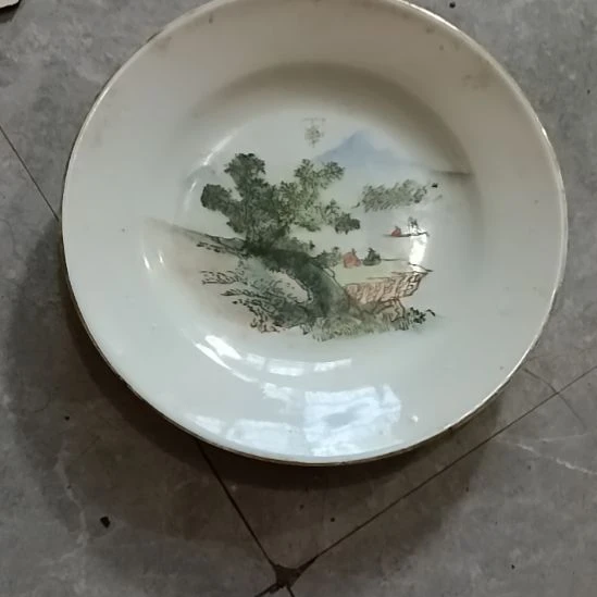 用***5瓷山水盘子全品的