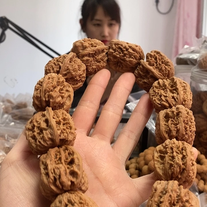 文玩核桃把件33小众蜡皮翻天印