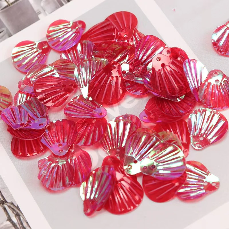 《海燕专属》13*14mm手工贴脸鱼鳞贝壳珠片古风汉服装耳饰配件婚纱