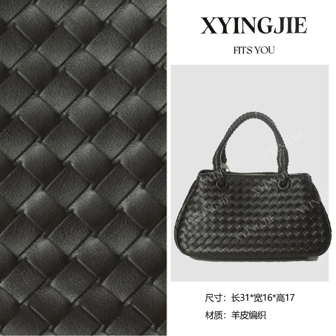 XYINGJIE· 原创设计 真皮高定手提斜挎单肩包 BV8195-哈瓦那色