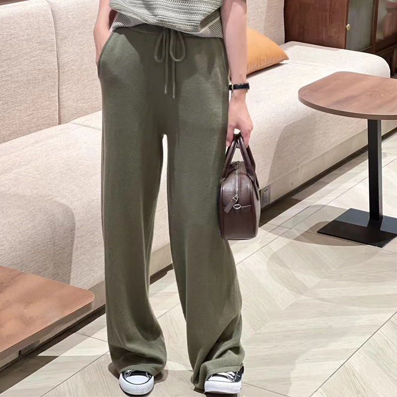 FLORA&AILEY【星线好物】系带阔腿裤C4K2144