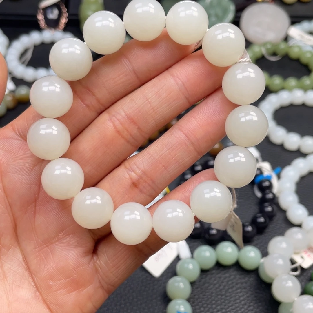 和田玉未镶嵌手链