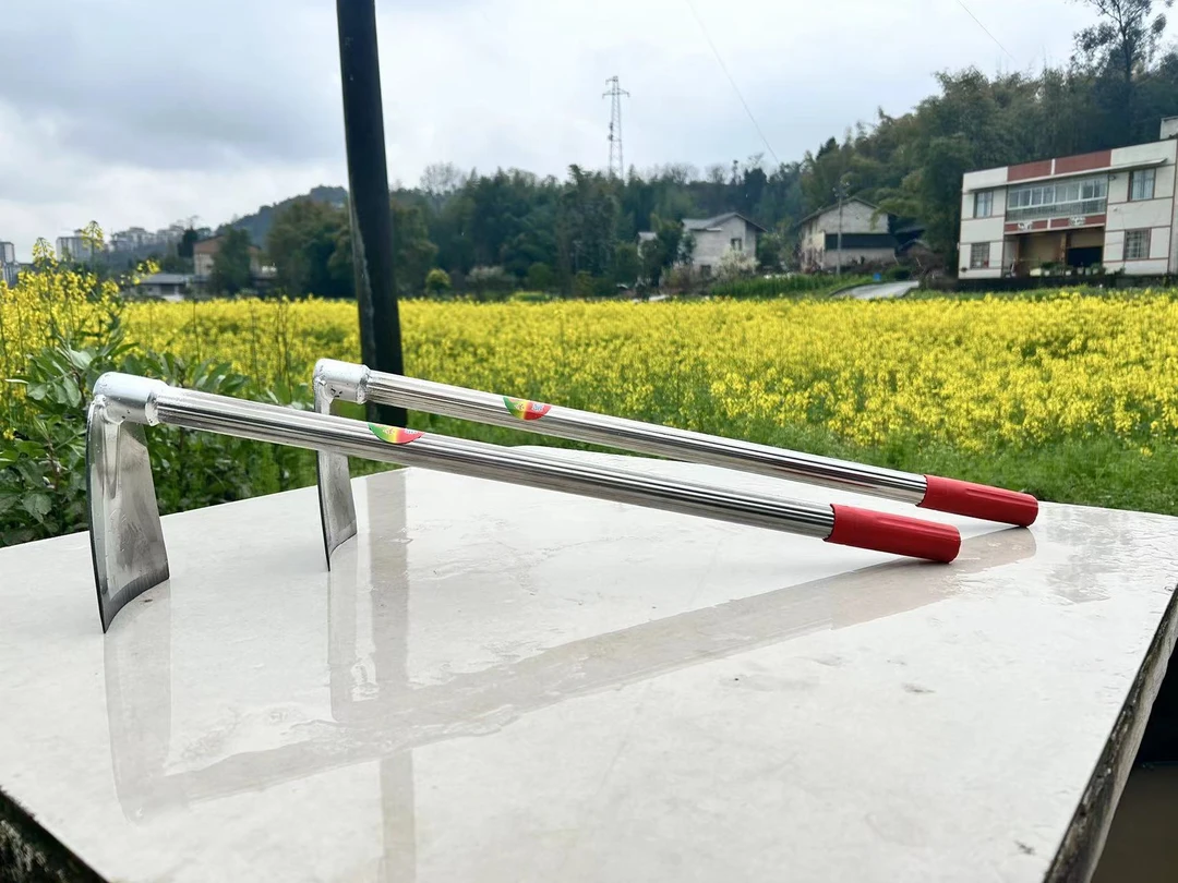 不锈钢锄头种菜种花挖甘蔗加厚锄头农用小锄头耙镐不锈钢小锄头