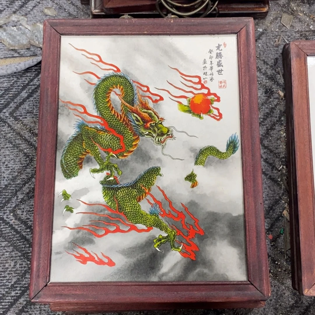 瓷37*28 景德镇瓷板画柴窑烧制