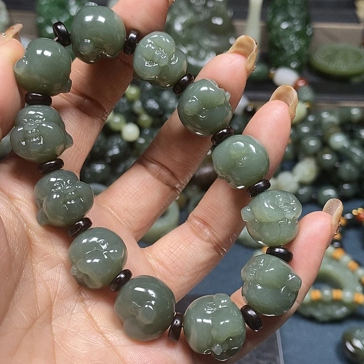 和田玉手串未镶嵌