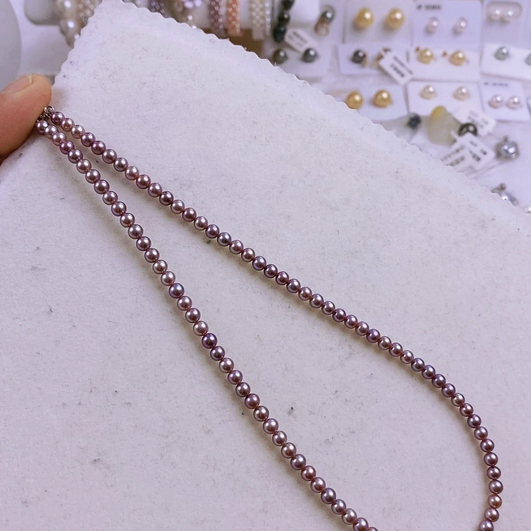 颈饰淡水珍珠银S925镶嵌