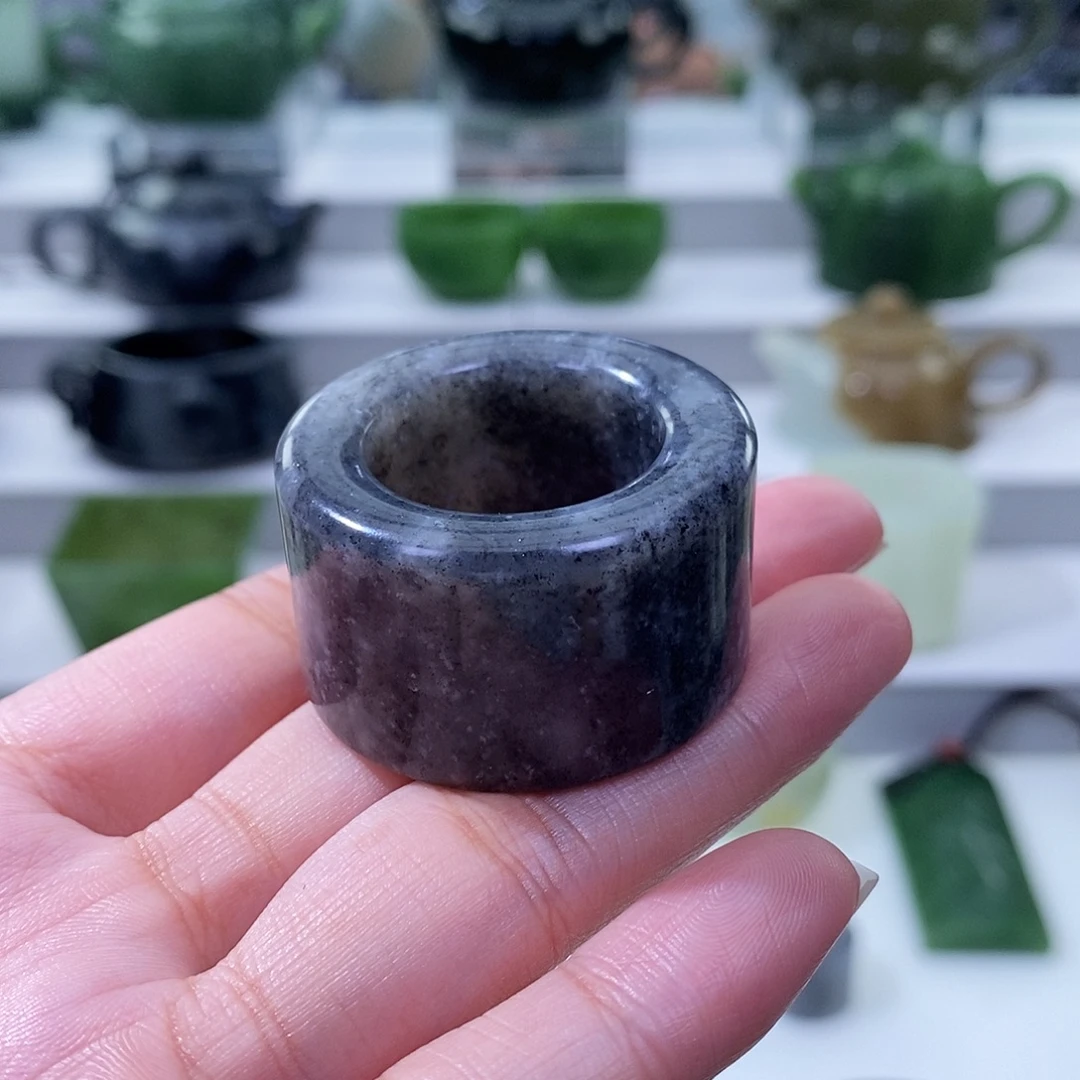 和田玉未镶嵌挂件扳指