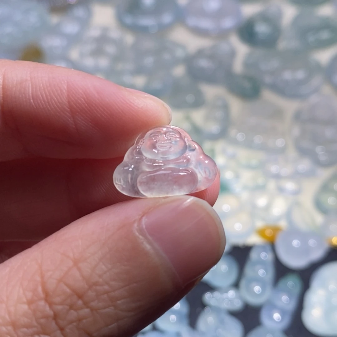 翡翠颈饰未镶嵌缅甸天然翡翠A货