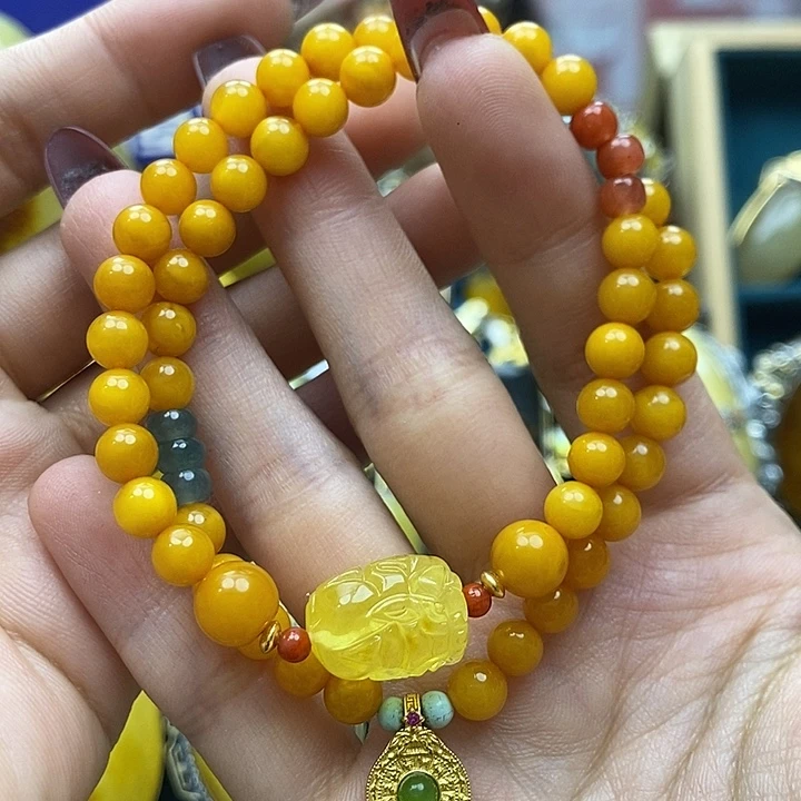 琥珀手链未镶嵌手串