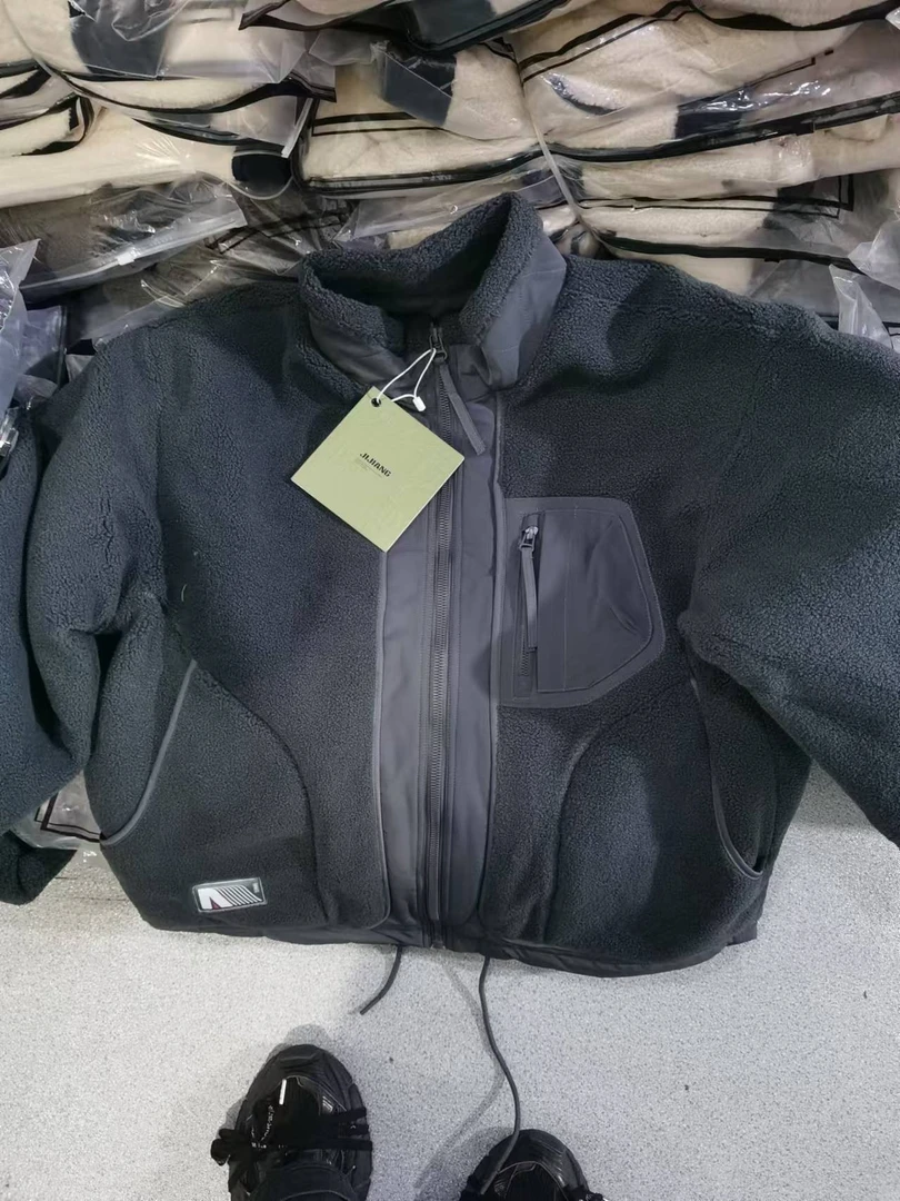 17607-0100 秋冬新款加厚颗粒绒棉服保暖外套