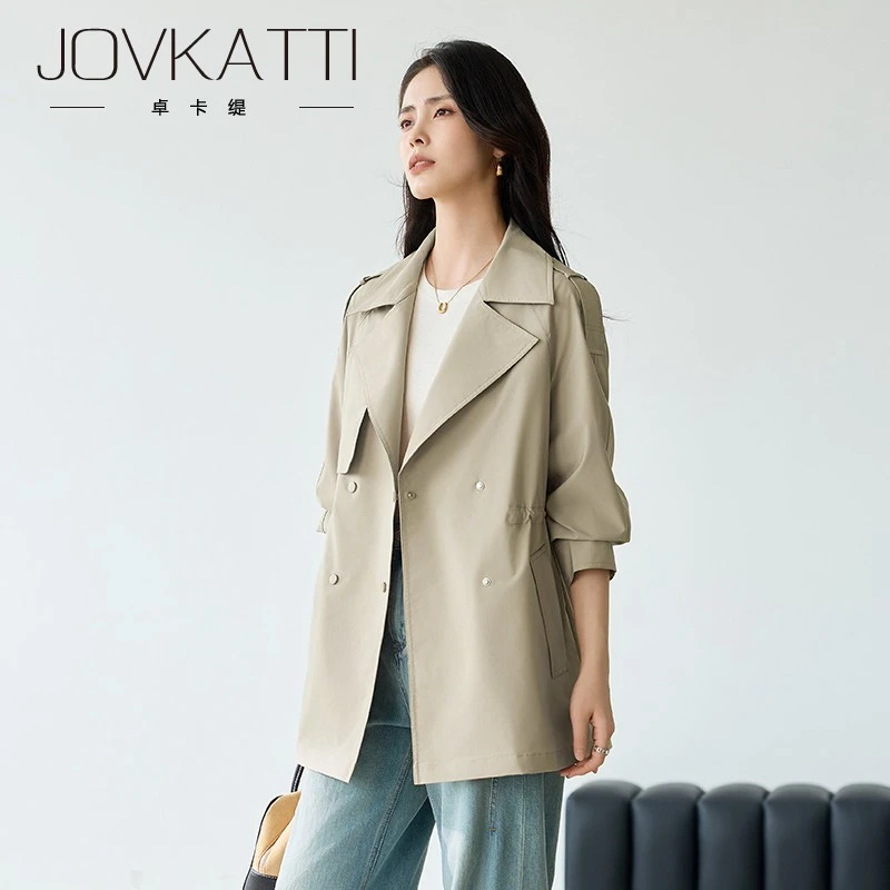 风衣女款2025新款今年流行春秋小个子气质休闲时尚英伦风外套