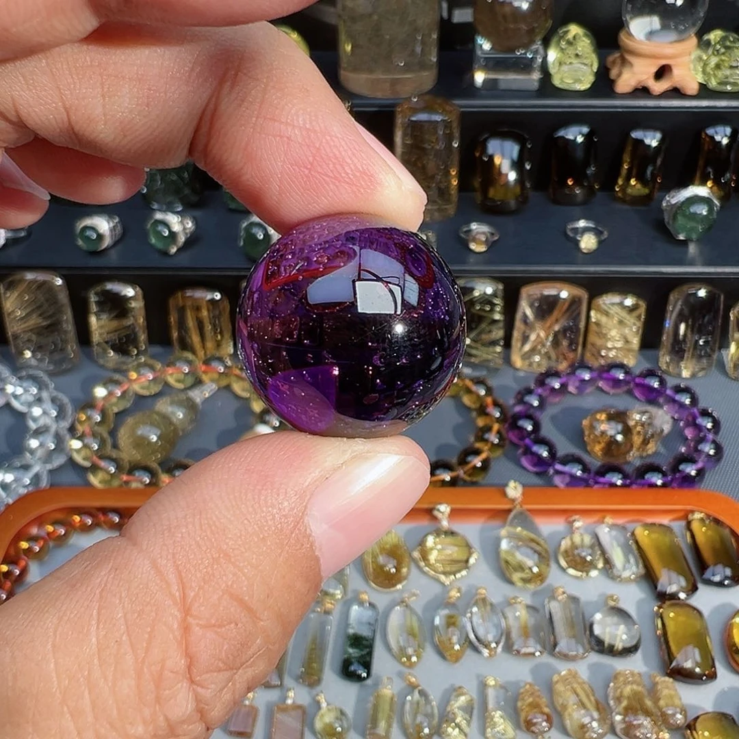 颈饰未镶嵌紫晶黄*眼