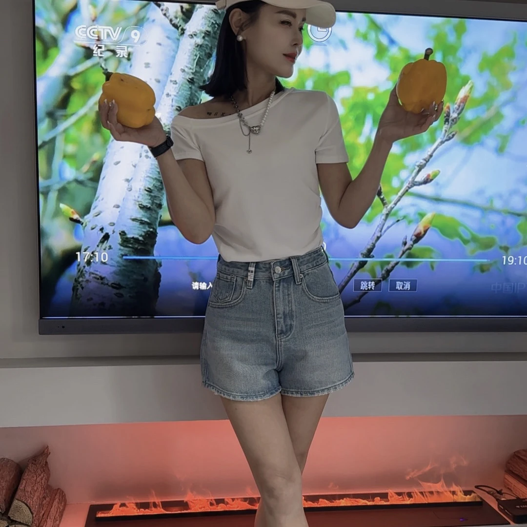 皮标马牛仔短裤2025爆款