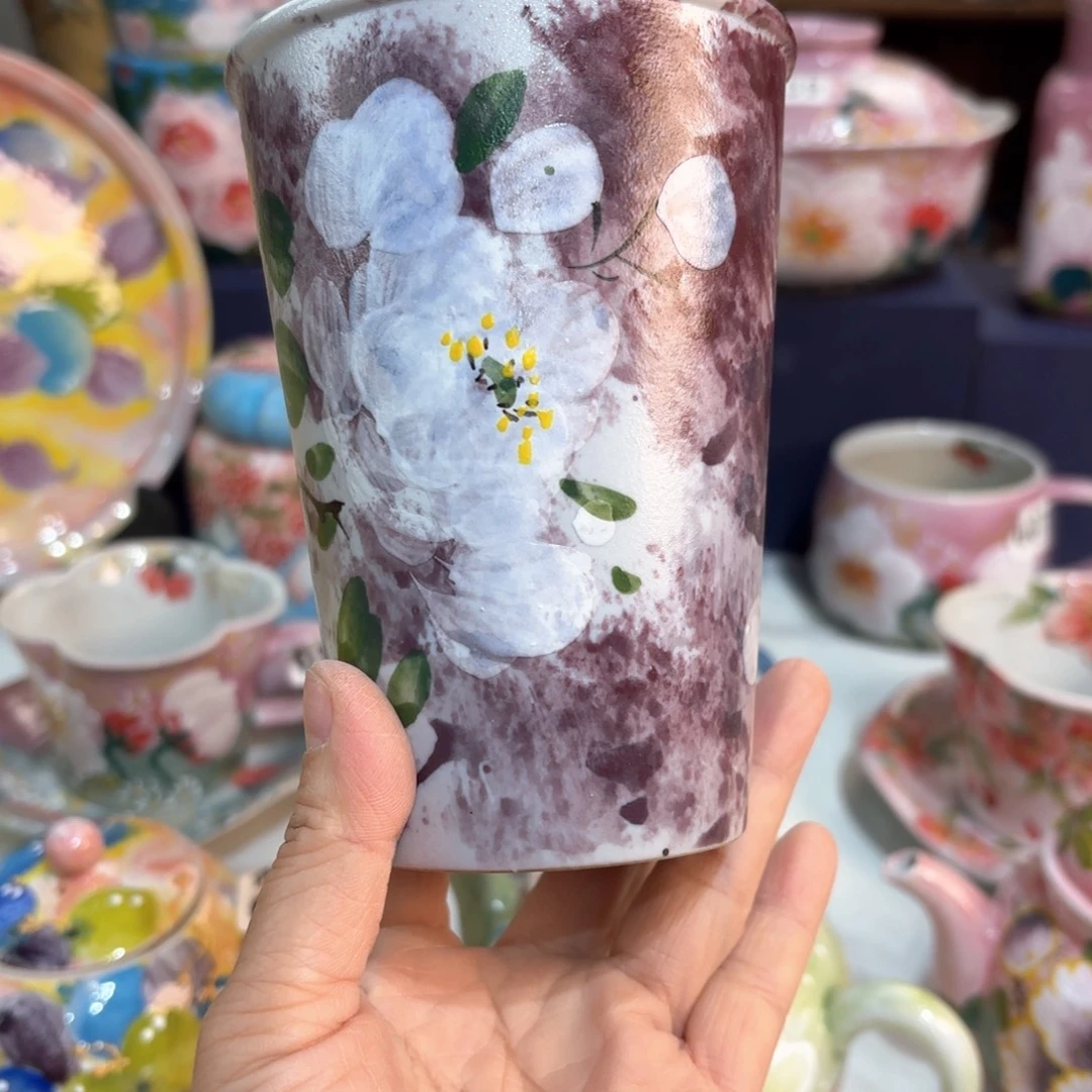 景德镇手绘高温釉下彩陶瓷茶具