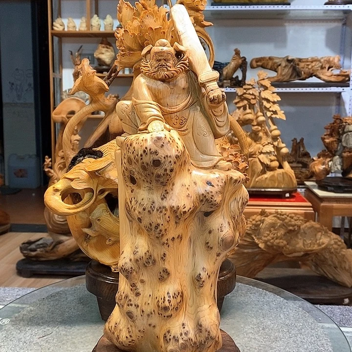 柏木（崖柏）留疤钟馗