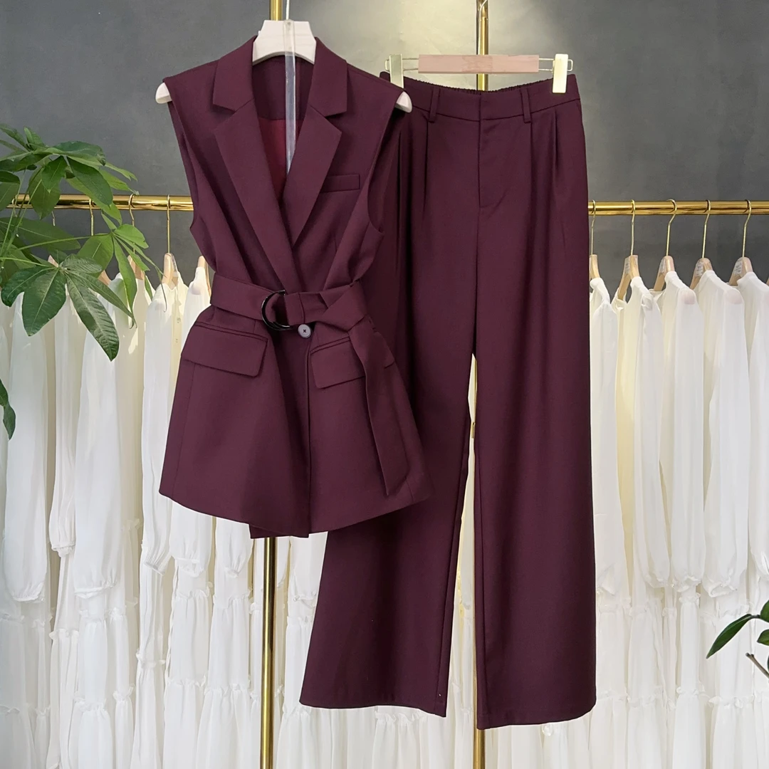 【RG2390】2025年新款时尚气质百搭减龄显瘦套装