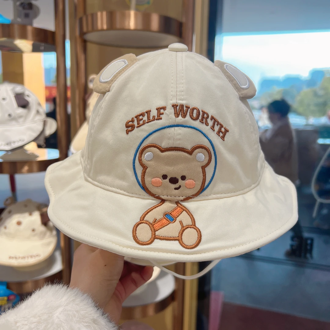 正品嘟嘟啦3651卡通小熊盆帽儿童