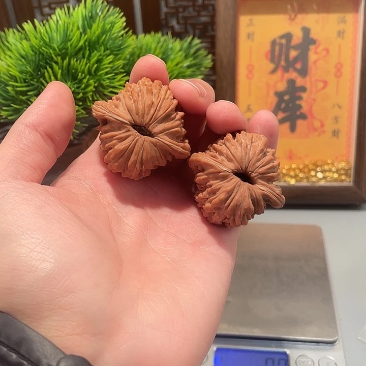 夜***、吊坠文玩核桃四座楼