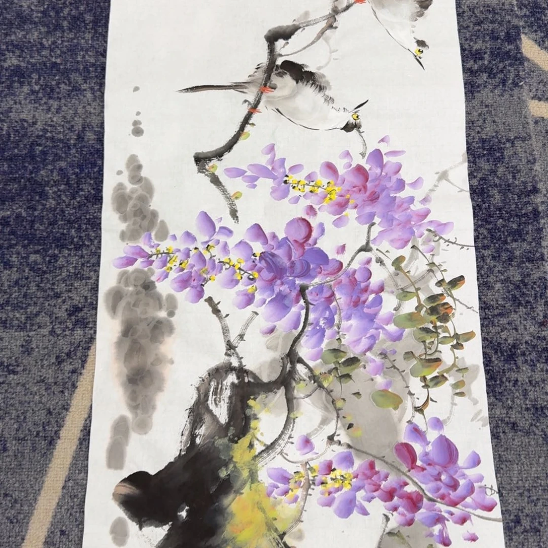 国画国画作品山水花鸟
