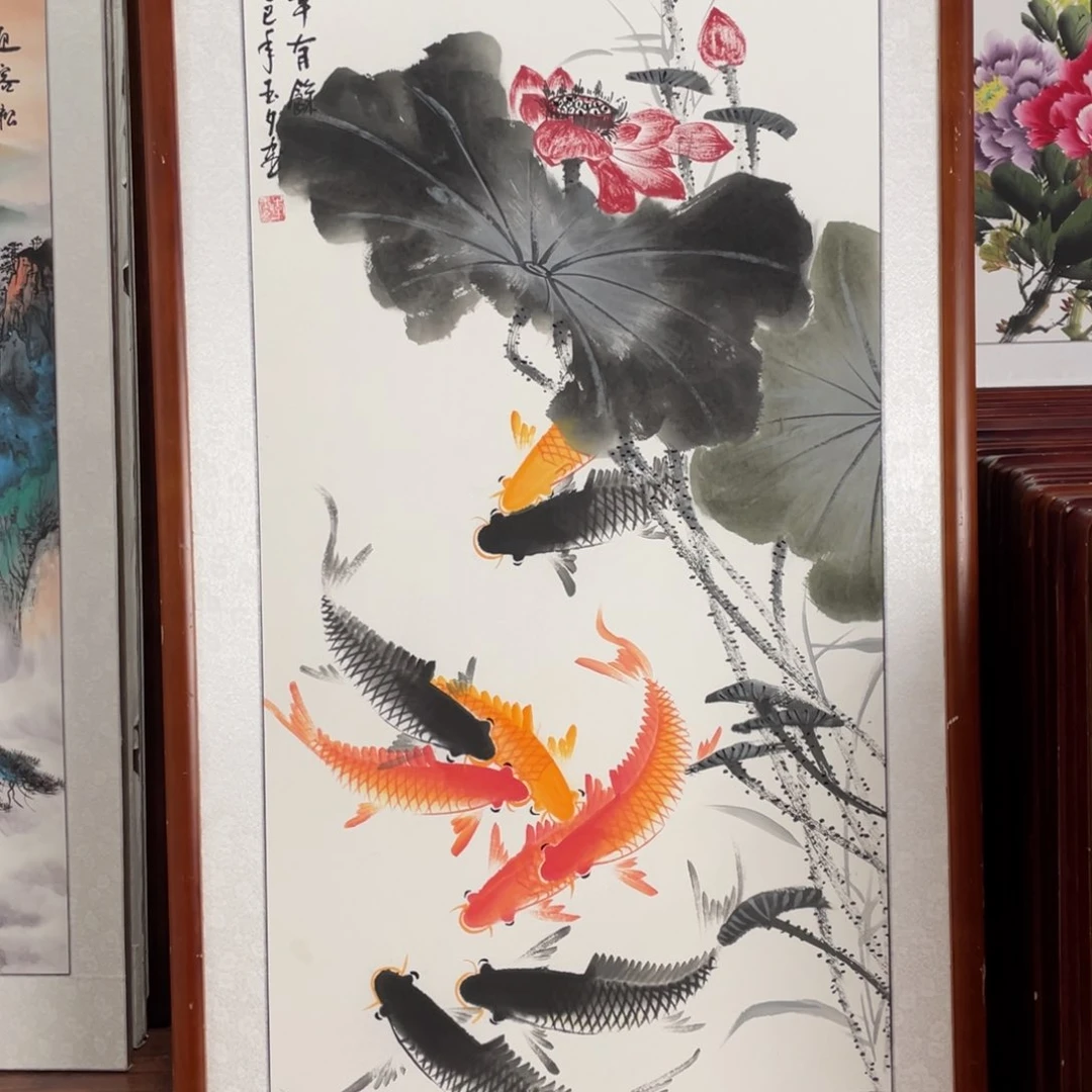 国画带框尺寸63*123厘米