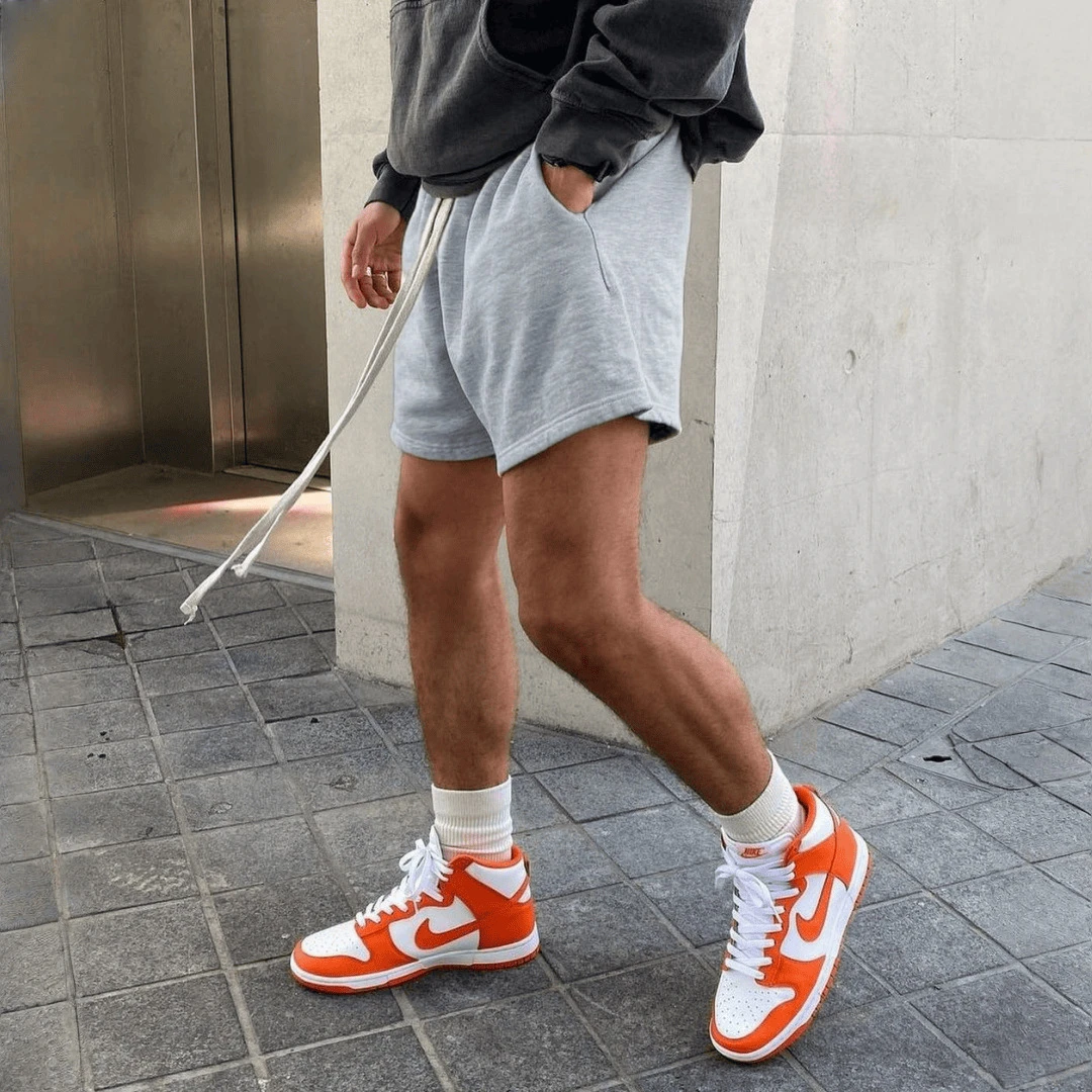 重磅美式纯色夏季宽松潮牌经典运动裤不过膝休闲跑步篮球四分裤