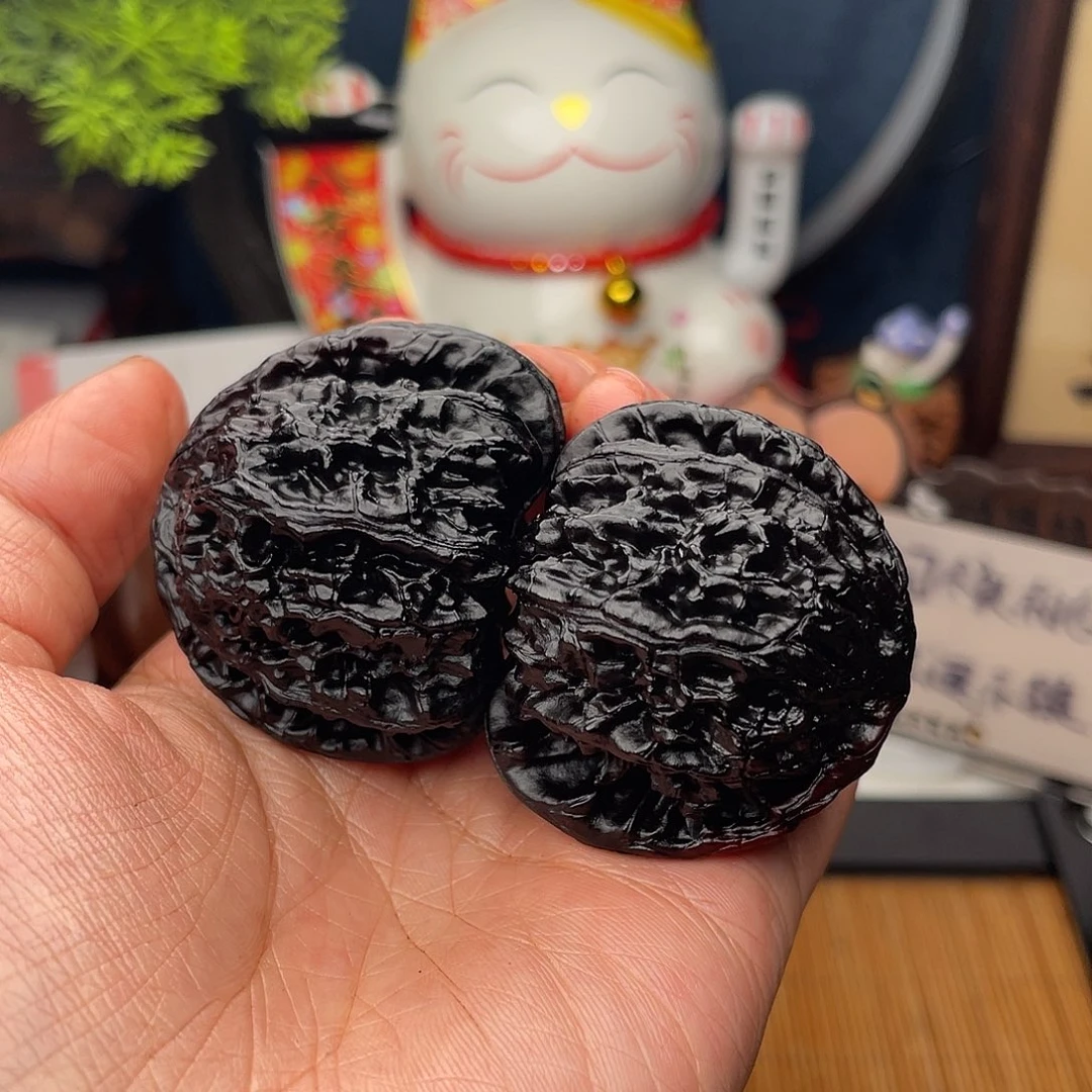 吊坠文玩核桃白狮子7