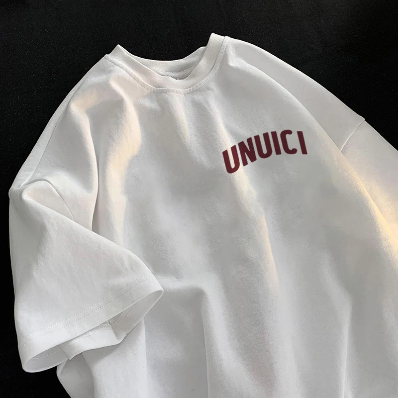 国潮牌美式复古纯棉短袖t恤女设计感小众chic港味上衣夏季ins宽松