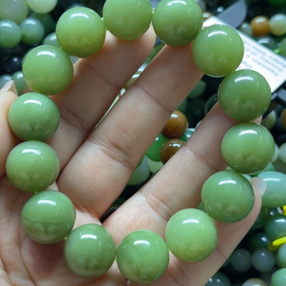 和田玉手链未镶嵌有裂