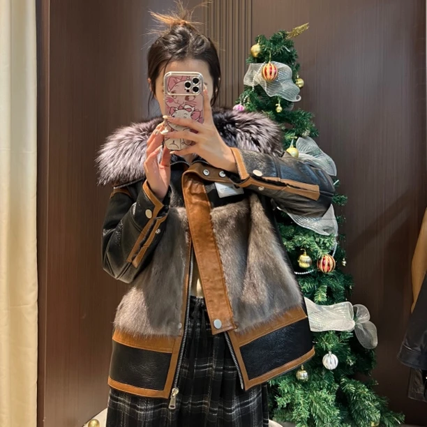 【时装周系】皮毛一体外套SZY-204