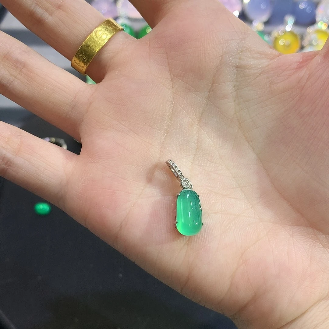 银S925镶嵌颈饰玛瑙/玉髓福*