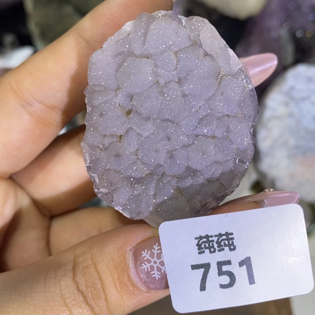 紫晶未镶嵌大型摆件（非配饰）银灰色软糖