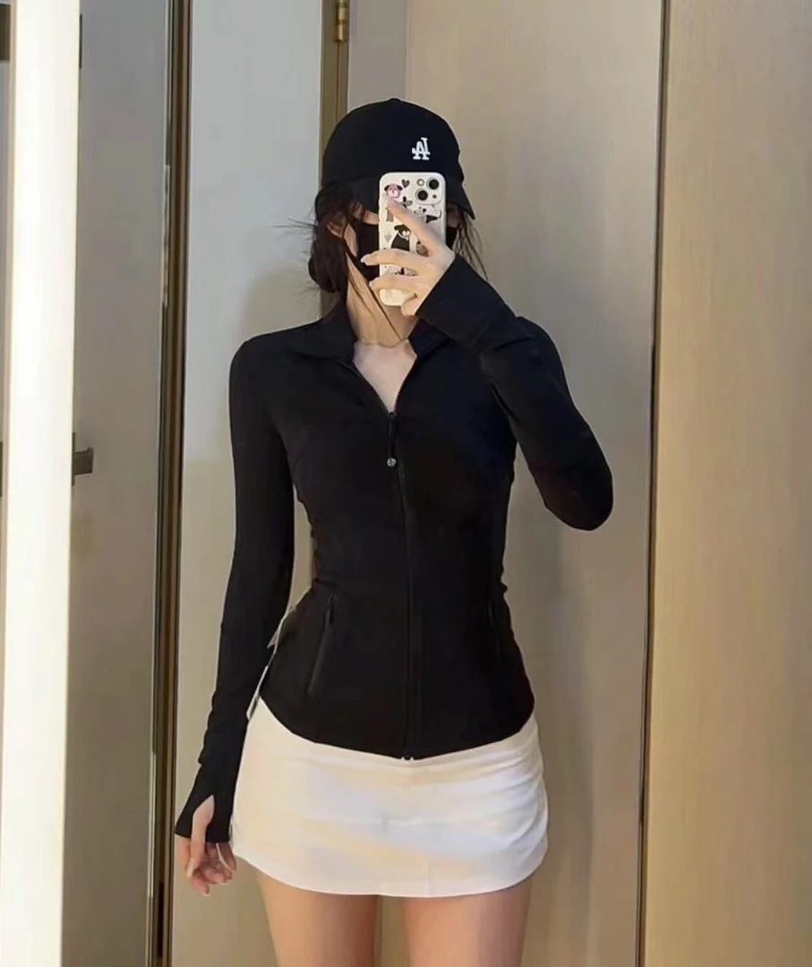 【LuIu】DF立领第三代无网纱瑜伽服__A