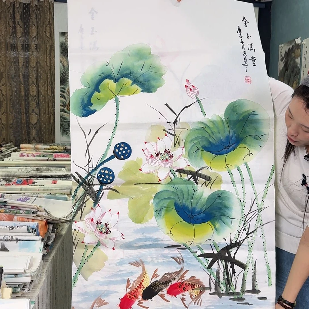纯手绘年画好作品