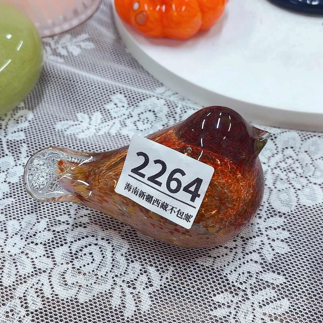 2264鸟 安妮琉璃花器工艺品