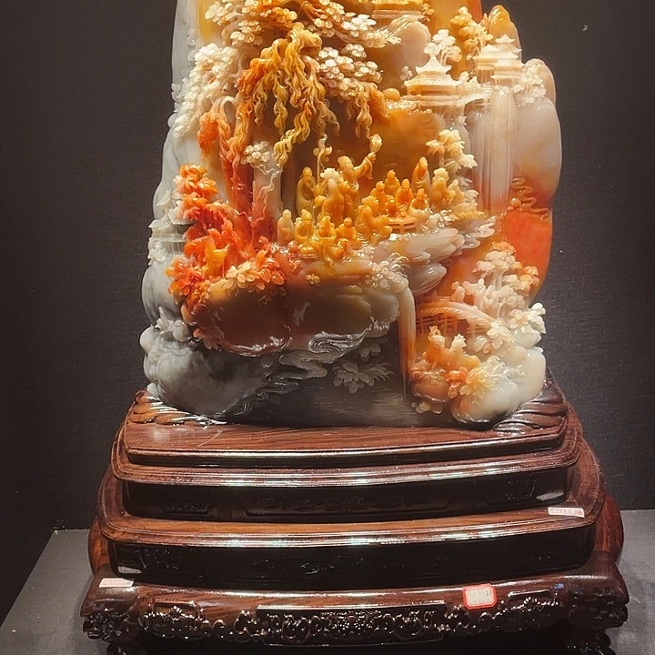 发***呆寿山石山水画欣赏