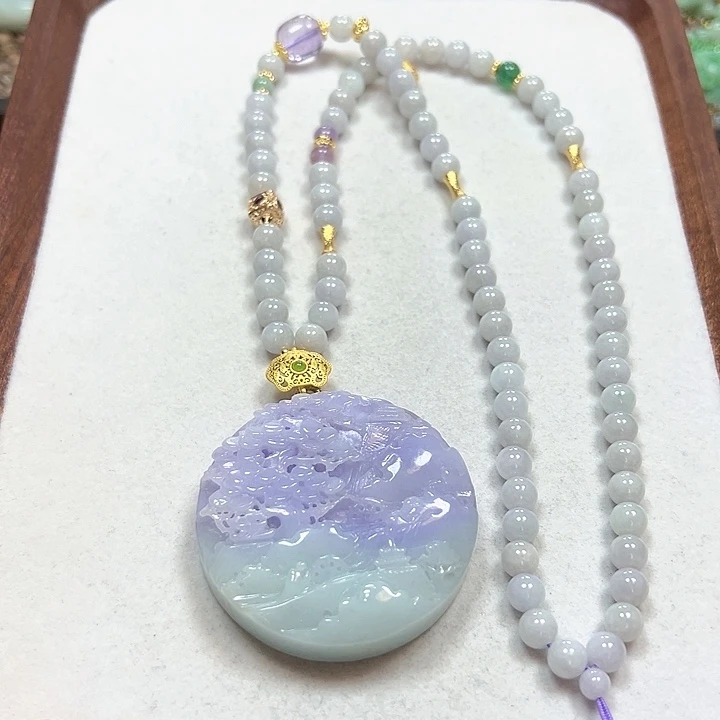 翡翠颈饰未镶嵌吊坠