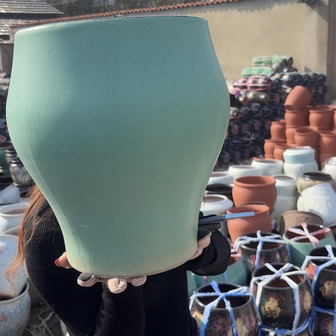 口径25高30一个豆绿色