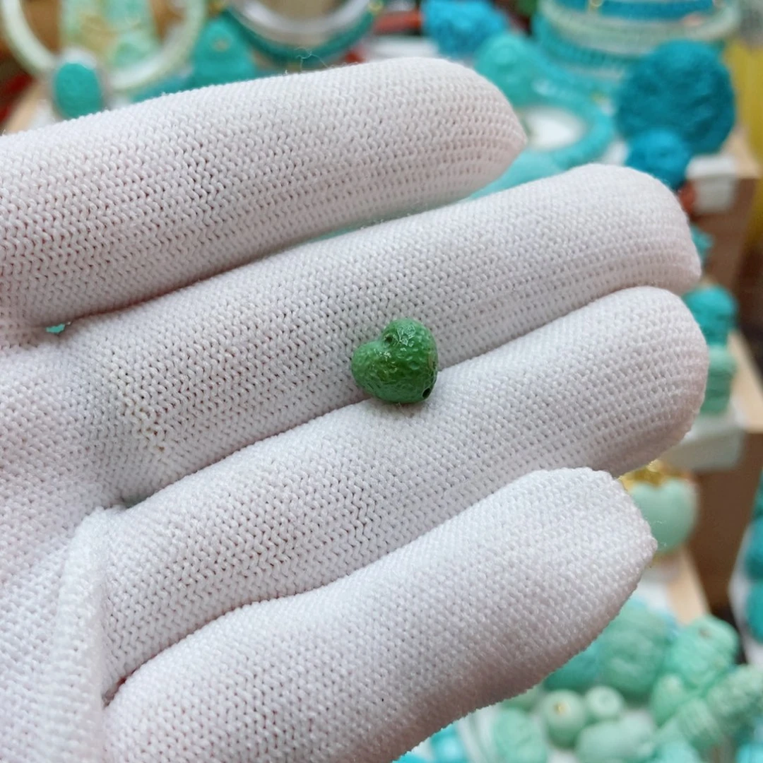 绿松石未镶嵌爱心