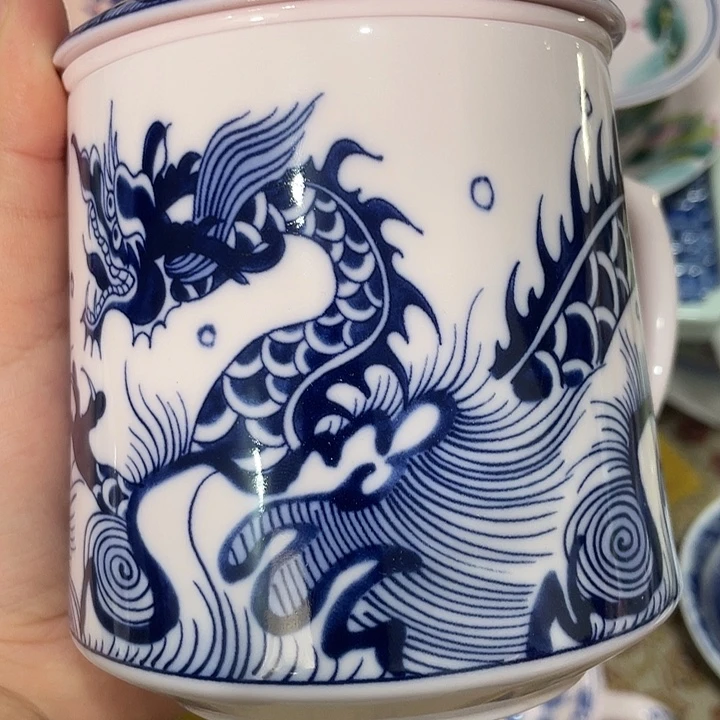 摆件陶景德镇陶瓷主人杯杯23455